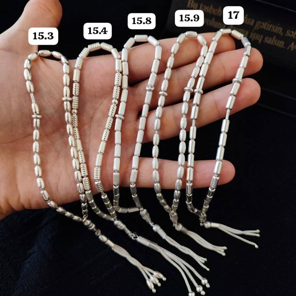 Gümüş təsbeh kolleksiyası Qram- 9.5 AzN - Material: 925 ayar gümüş — Aksesuarlar, Digah (3)