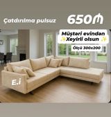 *Künc Divan "Yeni Model" şoook Endirim 650 AZN Rəng seçimi var — Мебель