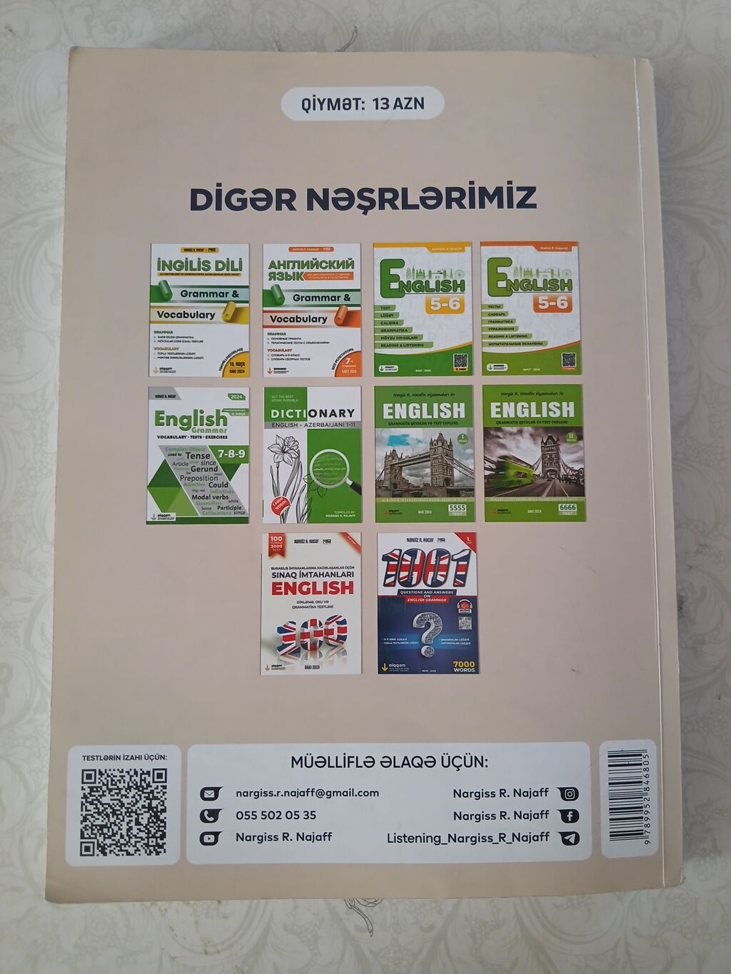 Ingilis dili üzrə buraxlış imtahanına hazırlaşanlar üçün sınaqlar — Kitablar və jurnallar, Bakı (2)