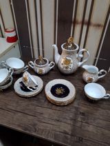 Çay dəsti, rəng - Qızılı, Farfor — Товары