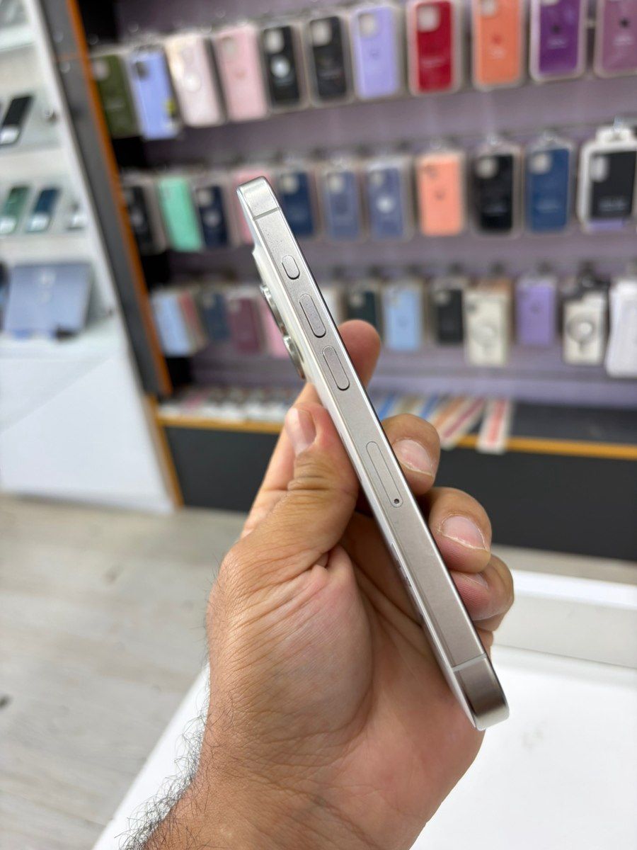 Apple iPhone 15 Pro White Titanium 128GB/8GB — Smartfonlar, Bakı (3)