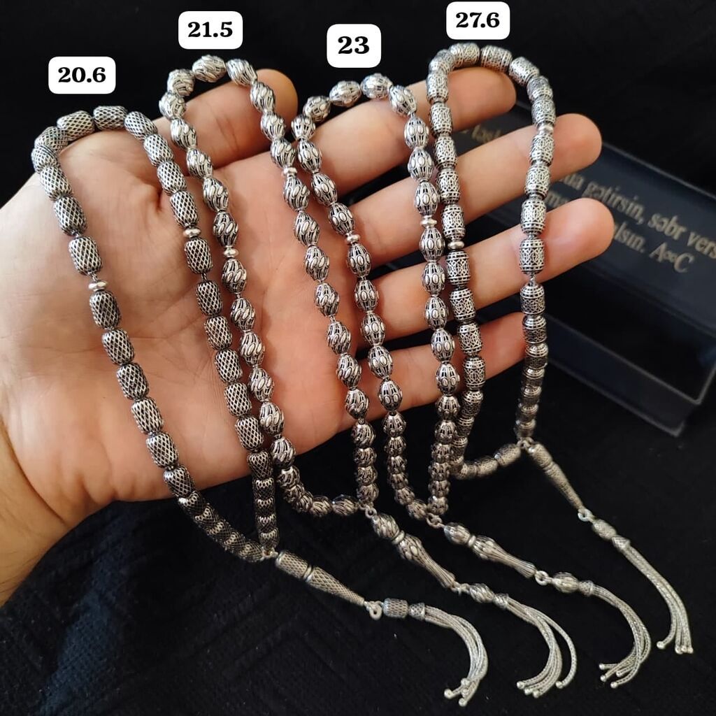 Gümüş təsbeh kolleksiyası Qram- 9.5 AzN - Material: 925 ayar gümüş — Aksesuarlar, Digah (7)
