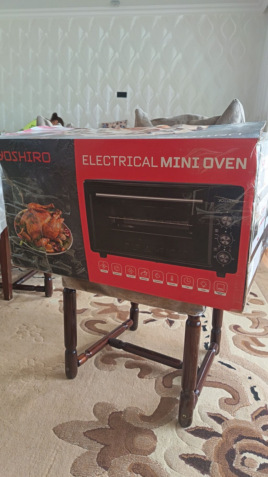 Yoshiro Electrical Mini Oven – elektrikli mini soba Təzədir istifadə — Mətbəx texnikası, Gəncə (3)