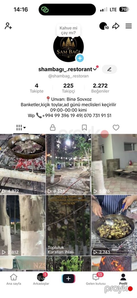 Şam Bağı Restoran – açıq hava məkanında ailəvi istirahət və mərasimlər — Digah