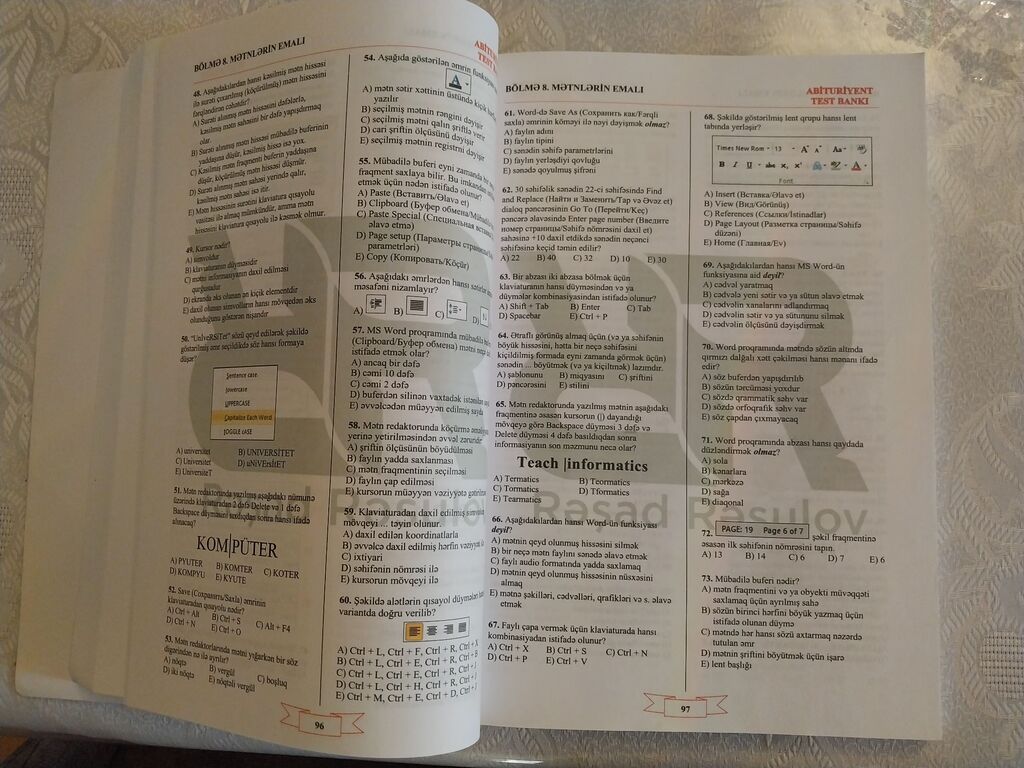Rəşad Rəsulov – İnformatika Test Bankı (İxtisas yönümlü) demək olar ki — Mallar, Bakı (2)