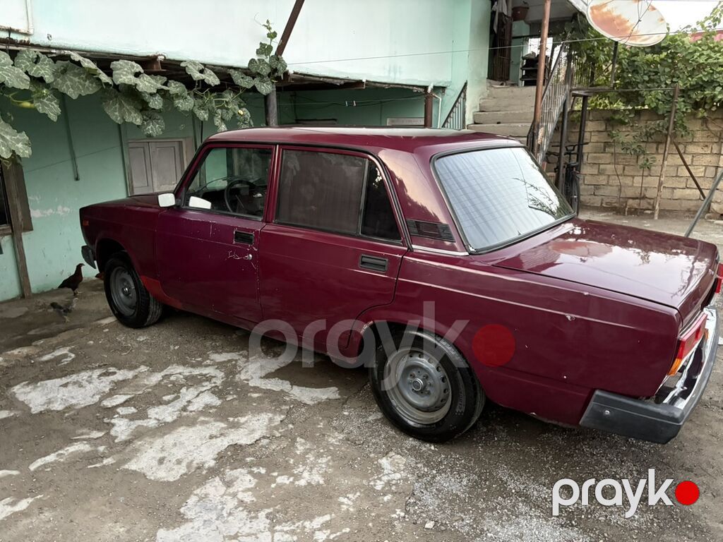 VAZ 2107 sedan - Kuzov: 4 qapılı sedan, tünd qırmızı/bordo rəng 19-BK-028 — Avto, Horadiz (5)