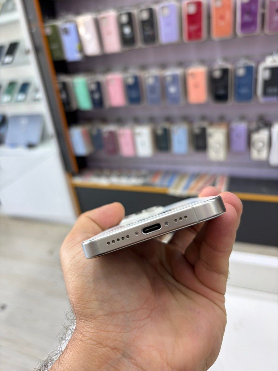 Apple iPhone 15 Pro White Titanium 128GB/8GB — Smartfonlar, Bakı (4)