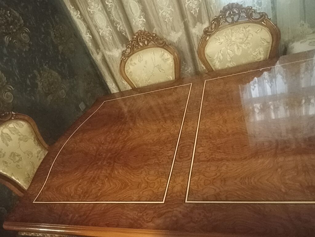 Barokko üslubunda dəst mebel Tərkib: - 1 ədəd üçnəfərlik divan - 1 — Mebel, Bakı (5)