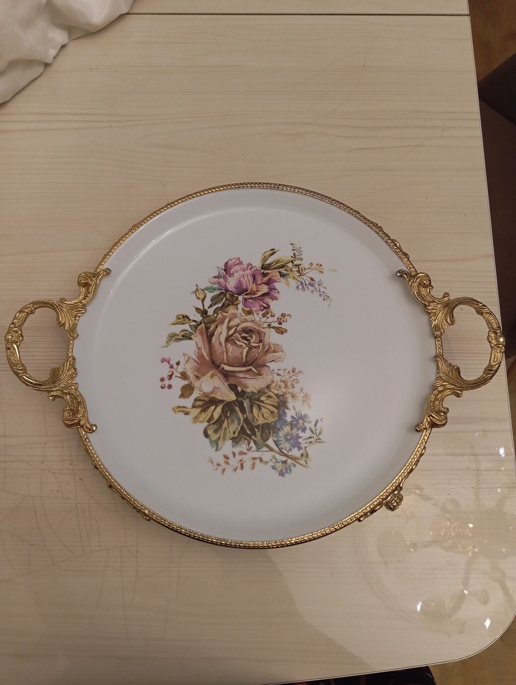 Porcelain süfrə ləyən/tray - Material: ağ porselen lövhə - Üzərində — Mallar, Bakı (4)