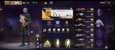 Free Fire oyun hesabı Ümumi: - Profil: FF Turan (UID ekranda — Bakı