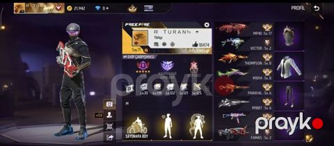 Free Fire oyun hesabı Ümumi: - Profil: FF Turan (UID ekranda — Bakı