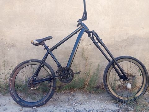 Unikal özəl yığma velosiped – “chopper/cruiser” üslubunda hündür — Digah