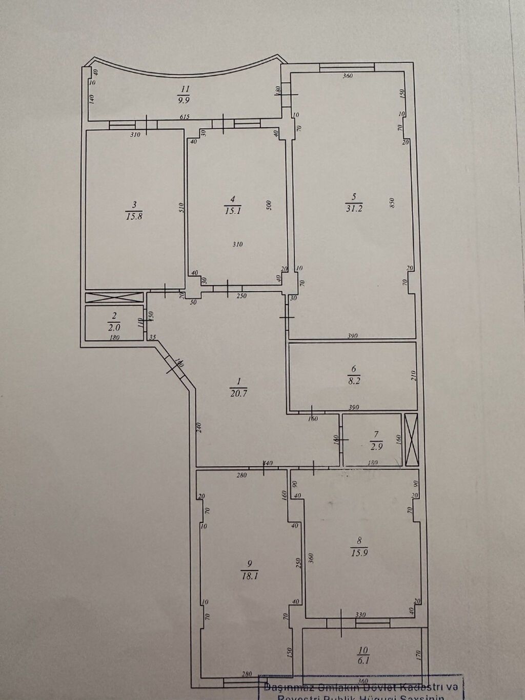 4 otaqlı, Yeni tikili, 155 kv. m — Daşınmaz əmlak, Bakı (2)
