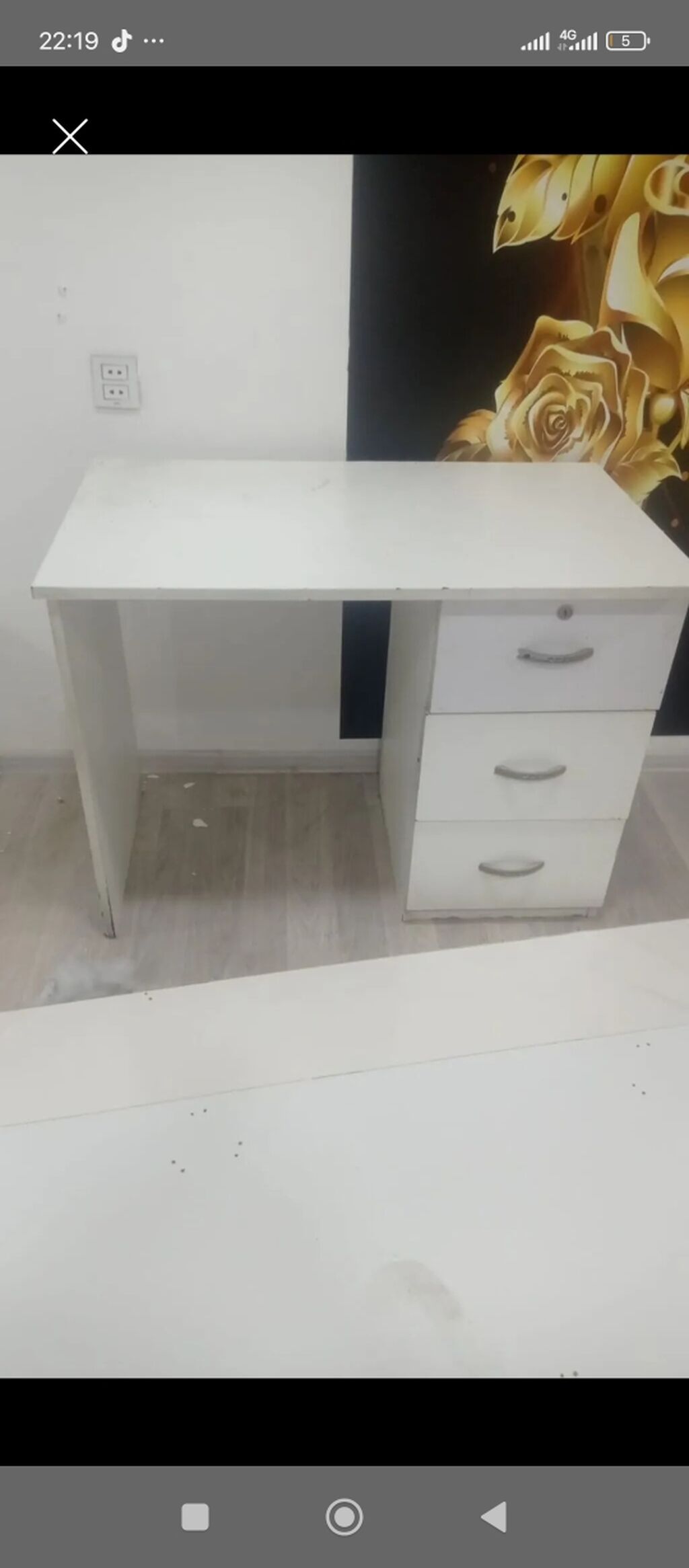 Düz masa, Stulsuz, Polkasız, Siyirməli, Sadə laminat — Mebel, Bakı (4)