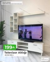 Televizor altlığı və divar rəfi dəstı - Ölçü: 40 50 180 sm — Ürünler
