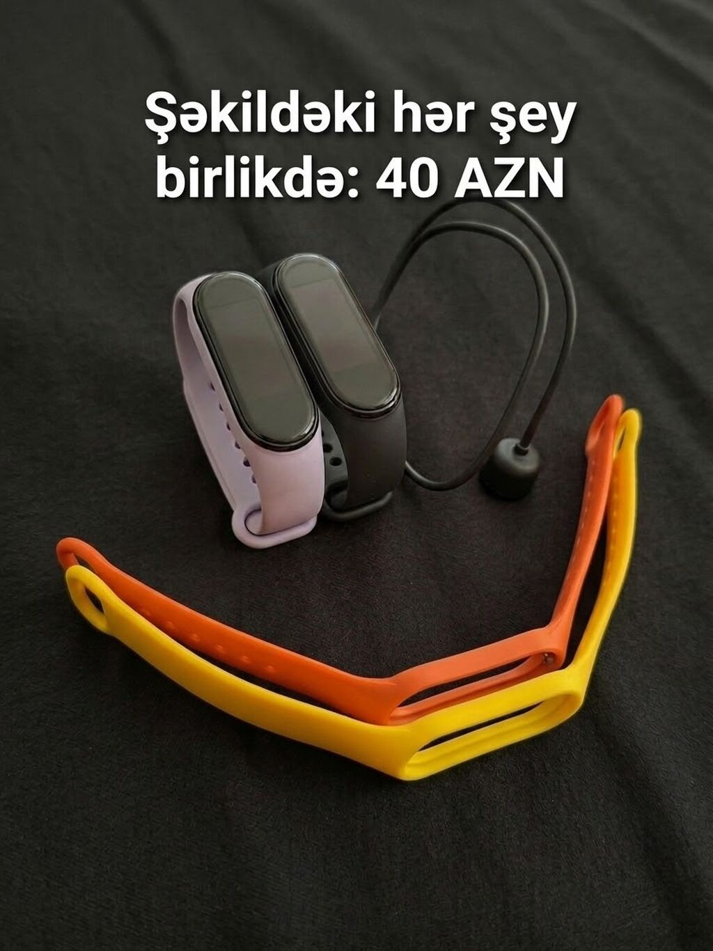 İşlənmiş, Smart qolbaq, Xiaomi, Sensor ekran, rəng - Bənövşəyi — Aksesuarlar, Bakı