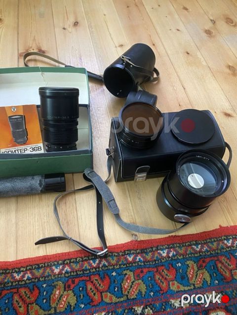 Foto-optik dəst Tərkib: - Jupiter-36B (Юпитер-36Б) teleobyektiv, 250