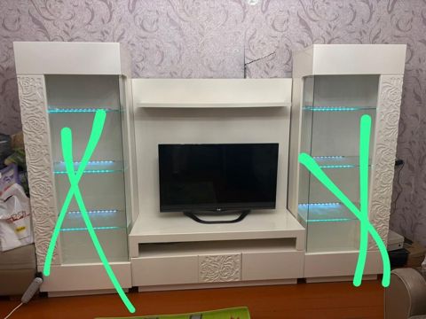 Tv stend satilir 30 azn¹⁵ unvan H Aslanov ideal veziyyetde masin — Saray