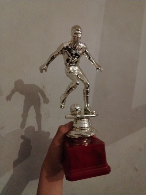 Futbol mövzulu kubok/abidə fiquru - Material: metalik rəngli plastik — Bakı