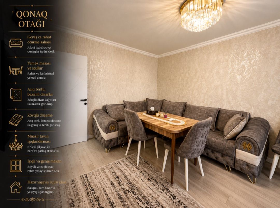 2-otaqlı mənzil, Qara Qarayev m., 45 m² — Mənzil, Bakı (6)