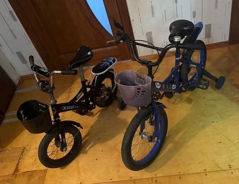 Uşaq velosipedləri – 2 ədəd 1) Mavi uşaq velosipedi - Təxmini 16" — Bakı