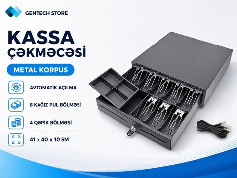 Kassa çəkməcəsi (pul yeşiyi) — Bakı