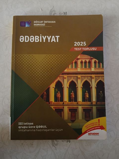 3 cü qrupa hazırlaşan şəxslər üçün ədəbiyyat test toplusu toplu çox az — Bakı
