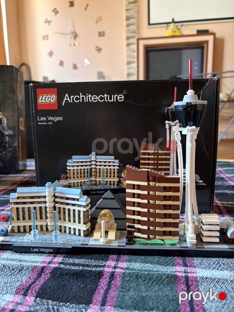 Orijinal Lego Architecture 21047 Las Vegas satılır. Dəst yığılmış — Bakı