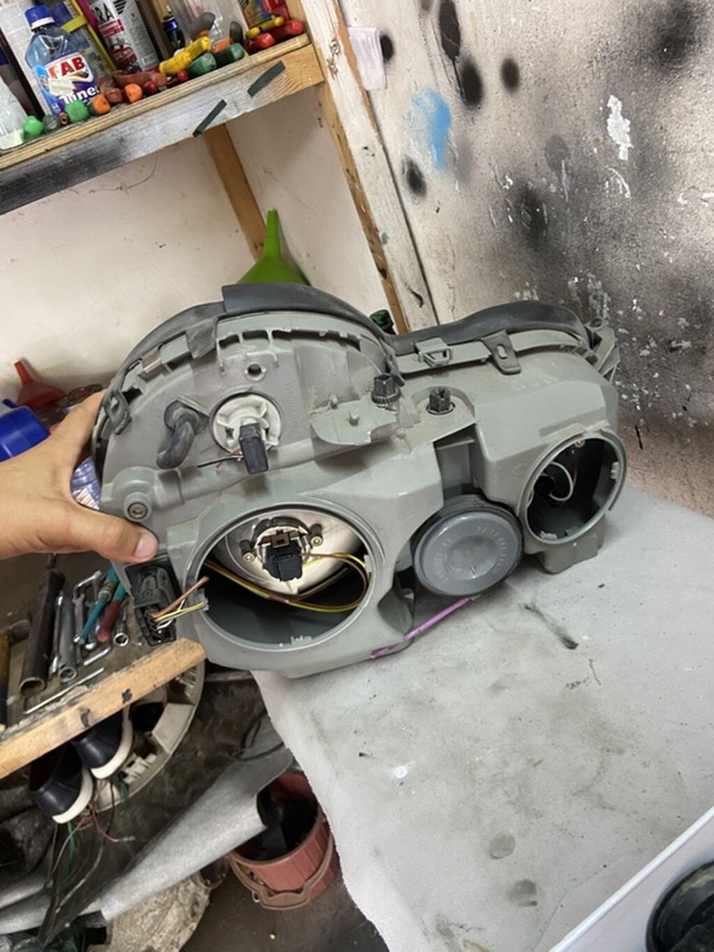 Komplekt, Yaxın və uzaq vuran işıqlar Mercedes-Benz, 2000 il, Orijinal, Almaniya, İşlənmiş — Ehtiyat hissələri, Bakı (4)