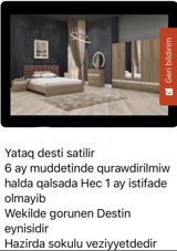 Yataq otağı dəsti Tərkibi: - 2 nəfərlik yataq çarpayısı (başlıqla) — Furniture