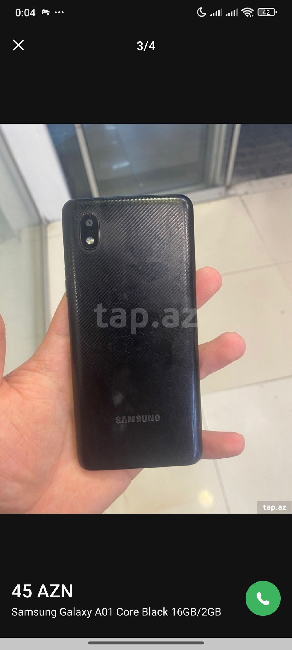 Samsung Galaxy A01 Core, 16 GB, rəng - Qara, İki sim kartlı — Samsung, Bakı (4)