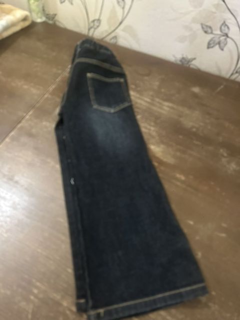 Uşaq üçün tünd mavi cins şalvar - Material: klassik denim (cins) — Bakı