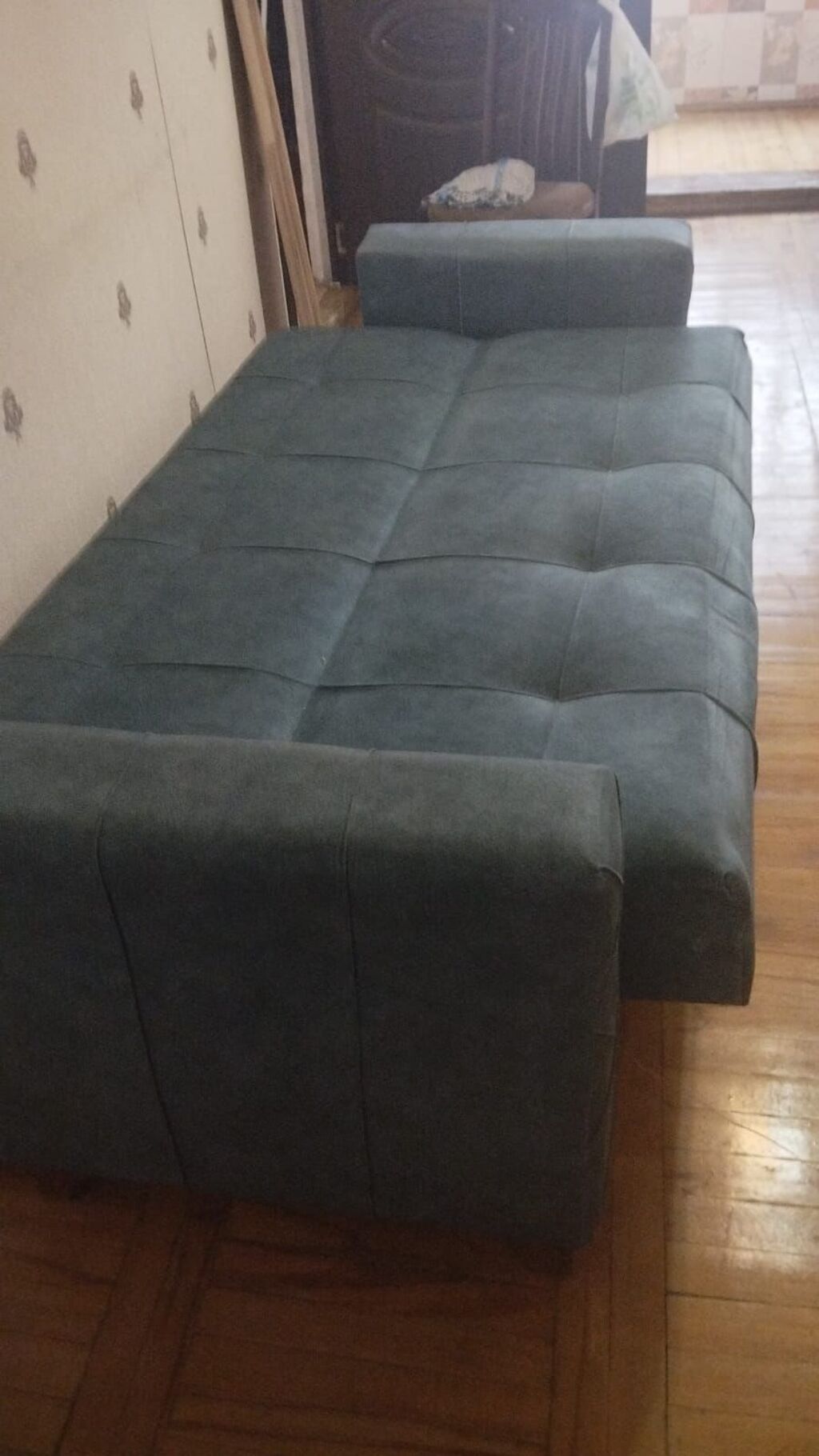 Çevrilən divan – mavi/boz tonlarda, parça üzlüklü Xüsusiyyətlər: - 3 — Mebel, Gəncə (2)