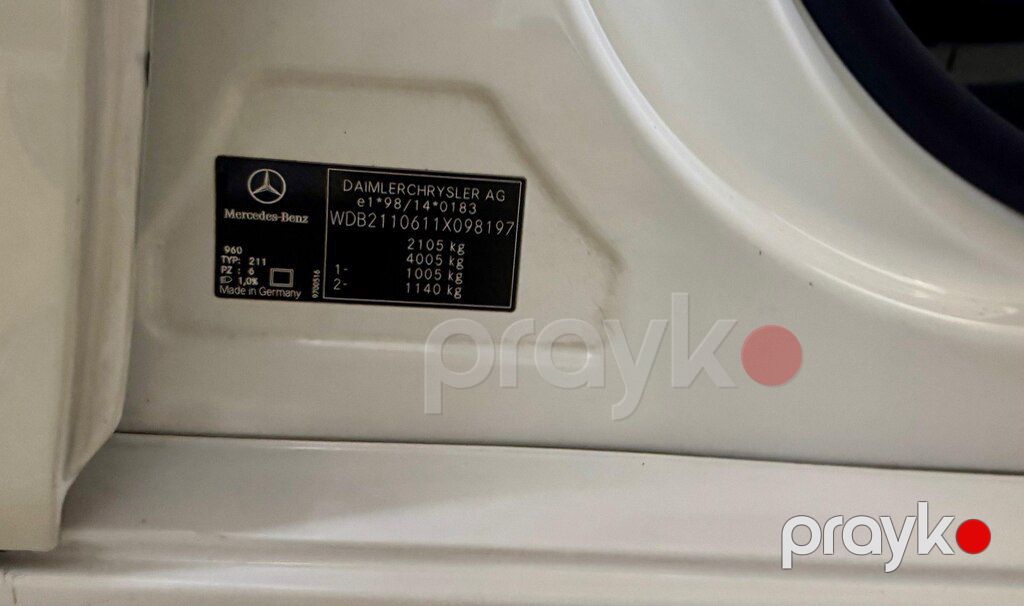 Mercedes E 240, 2.6 L, 2003 il, 555 000 km — Avtomobillər, Qazax (9)