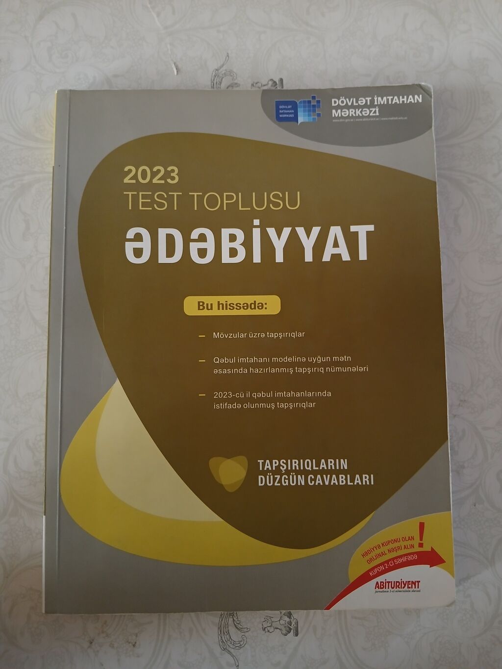 3 cü qrup blok imtahanına hazırlaşanlar üçün ədəbiyyat test toplusu — Kitablar və jurnallar, Bakı