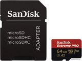 SD Kart "SanDisk 64GB Extreme PRO MicroSDXC Uhs-ı Card with adapter SDSQXCD-64g-GN6MA" — HyperTitan — Elektronika