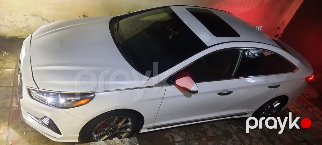 Hyundai Sonata – ağ rəngli, sedan kuzovlu. Şık və aerodinamik dizayn — Avto, Bakı (8)