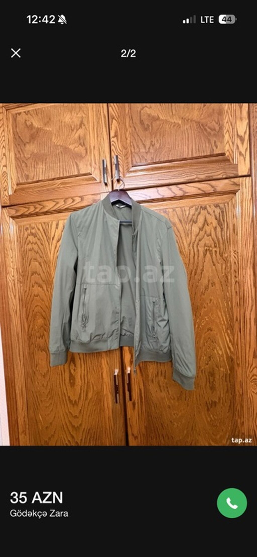 Kurtka, Bomber, Yaz, Zara, XL — Kurtkalar, Bakı (2)