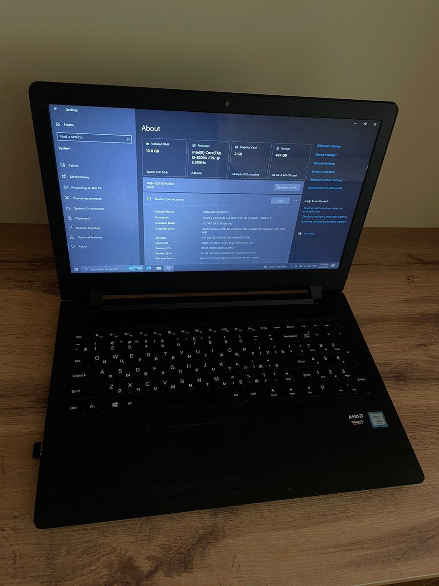 Lenovo i5 12GB RAM 480GB SSD AMD Radeon Vide — Elektronika, Bakı (4)