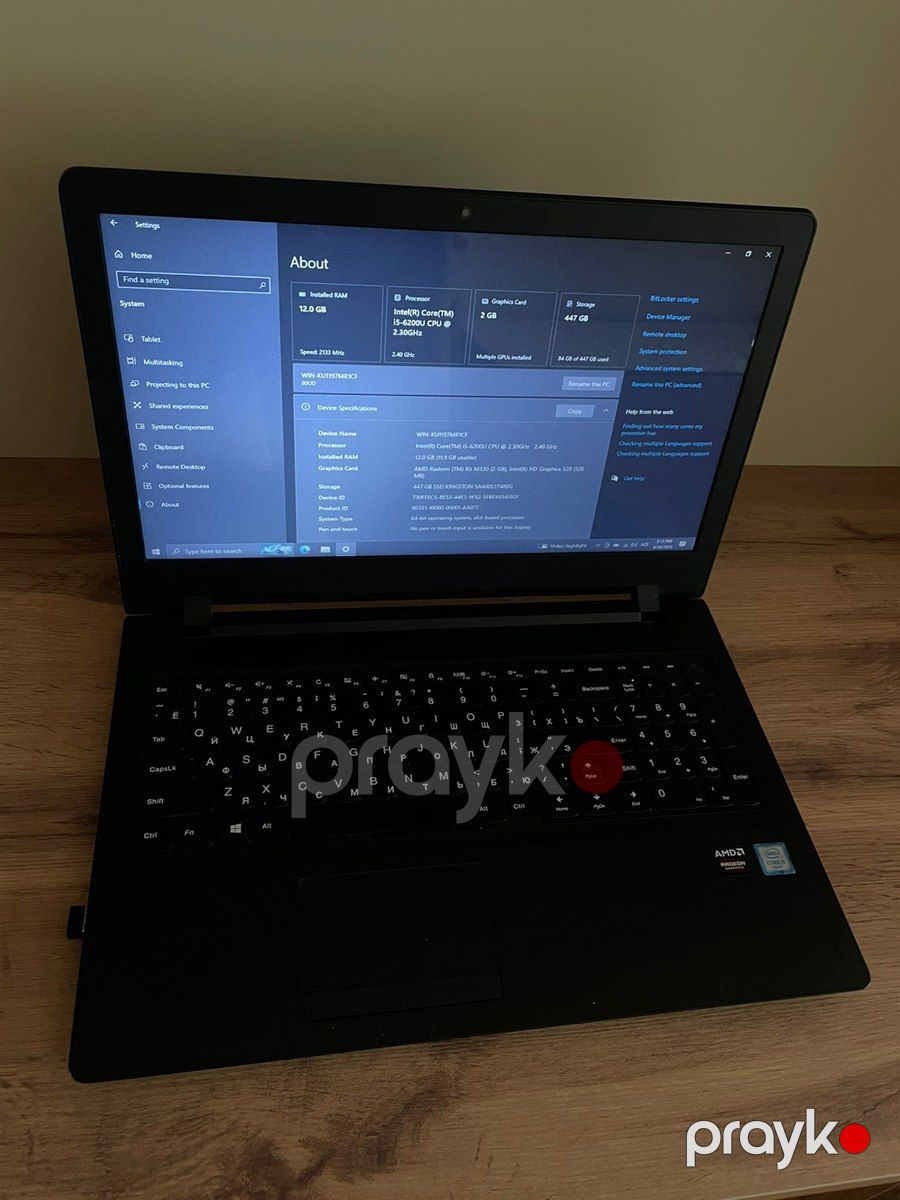 Lenovo i5 12GB RAM 480GB SSD AMD Radeon Vide — Noutbuklar, Bakı (4)