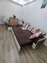 Künc divan dəsti – açılıb-yığılan mexanizmli - Forma: L-şəkilli künc — Мебель