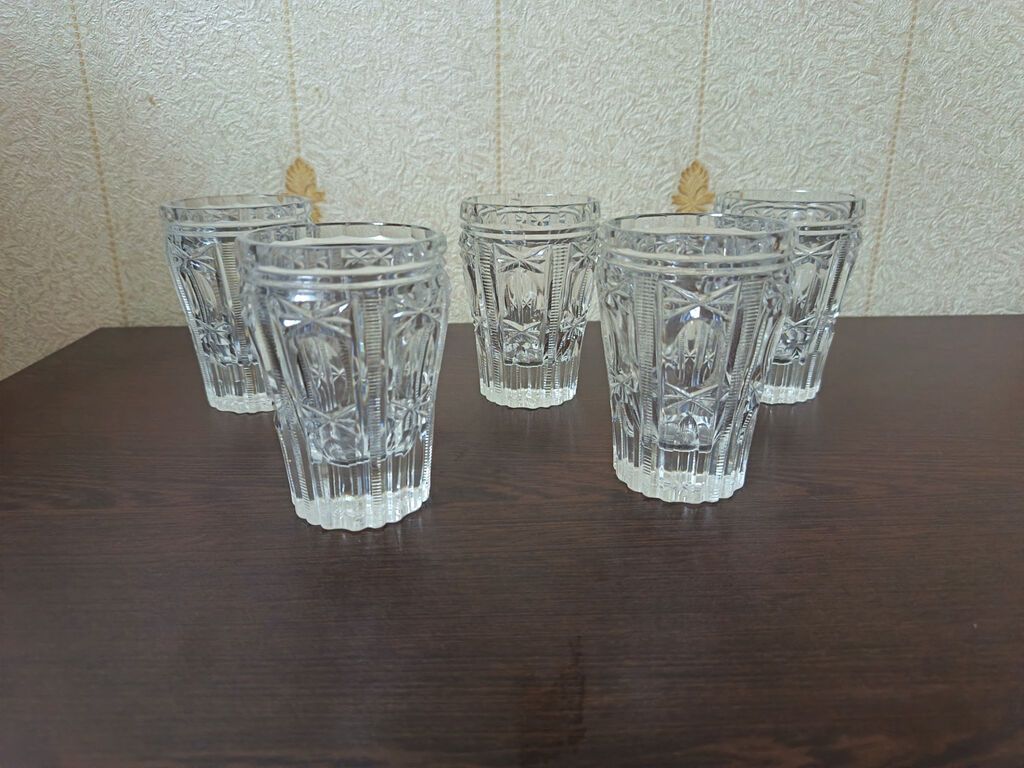 Qablar xrustal fujer rumka vaza güldan nəlbəkilər sok stakan — Mallar, Bakı (5)