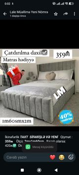 İkinəfərlik _*Taxt*_ _*Sifarişlə VƏ Yeni*_ Qiymət *359₼* Ölçü — Ürünler