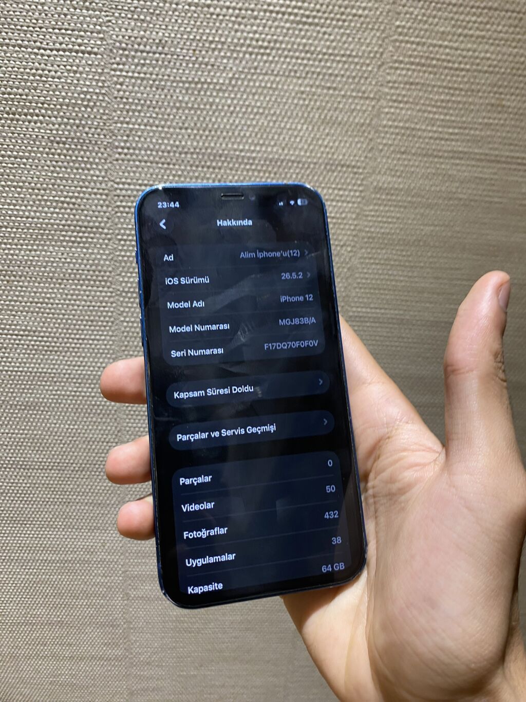 IPhone 12, 64 GB, Göy, Simsiz şarj, Face ID — Apple iPhone, Bakı (5)