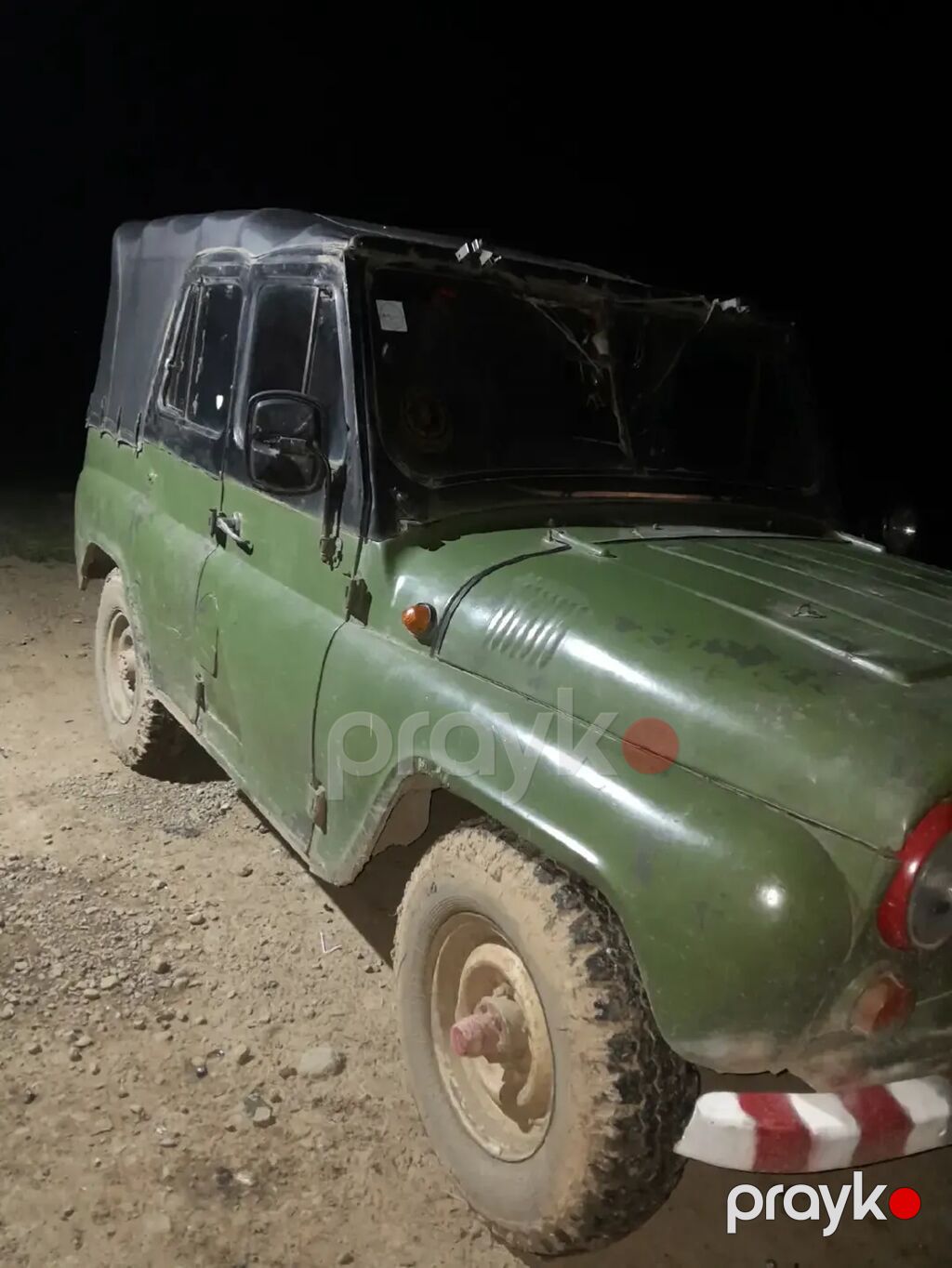 UAZ 469 of-roader, yaşıl rəng, yumşaq tavanlı (tentli) kuzov — Avtomobillər, Lənkəran (3)