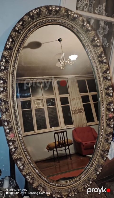 Güzgü Divar üçün, Oval, Dekorativ, Naxışlı — Gəncə