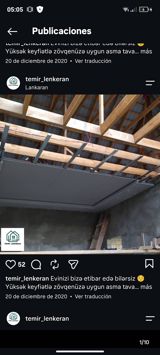 Xidmət: Tam tikinti və təmir işləri Təsvir: - Asma tavan — Construction and Repair