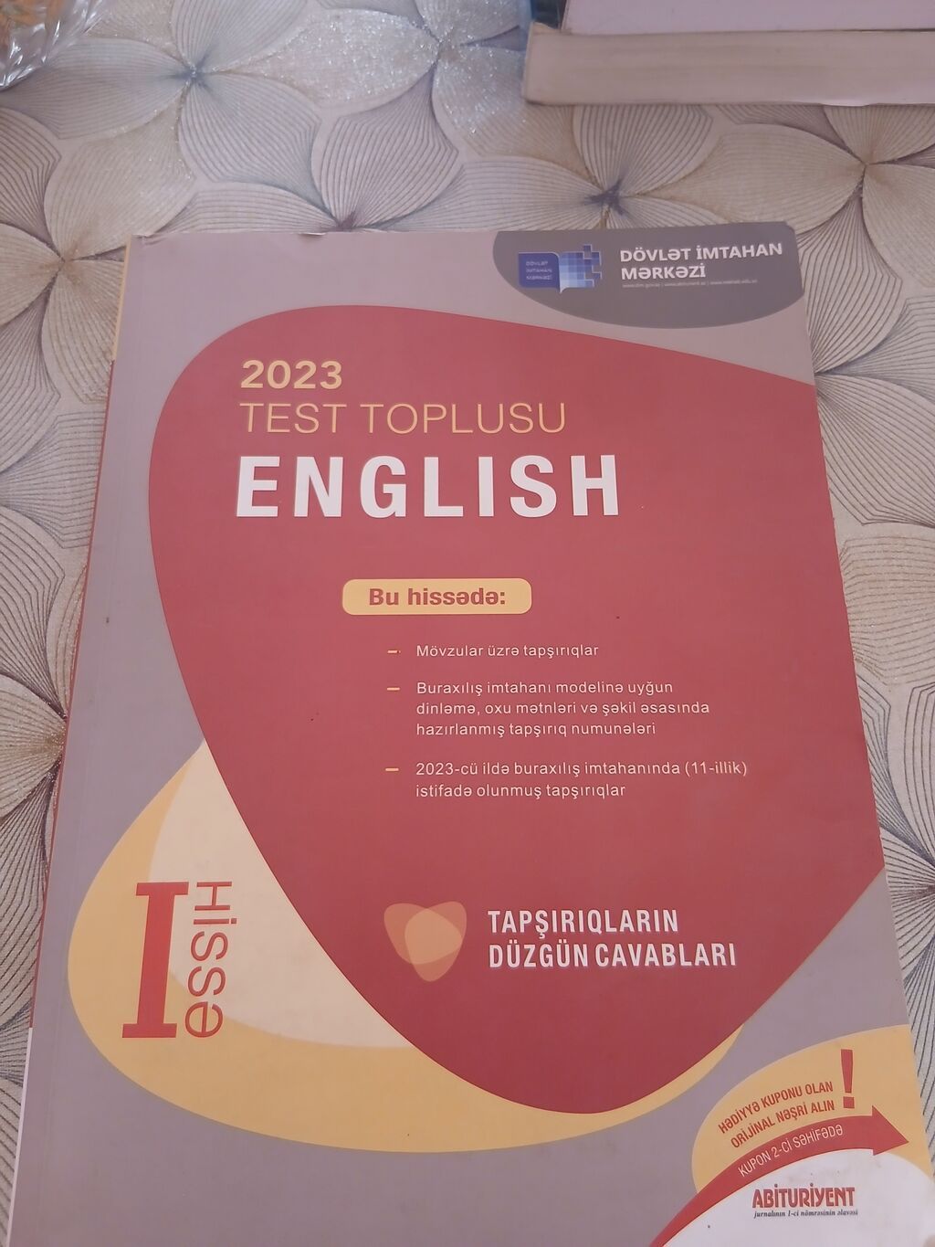 İngilis dili Testlər 11-ci sinif, DİM, 1-ci hissə, 2023 il — Kitablar və jurnallar, Bakı