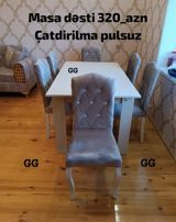 Masa dəsti – 320 AZN Çatdırılma pulsuz - Komlekt: 1 ədəd düzbucaqlı — Furniture