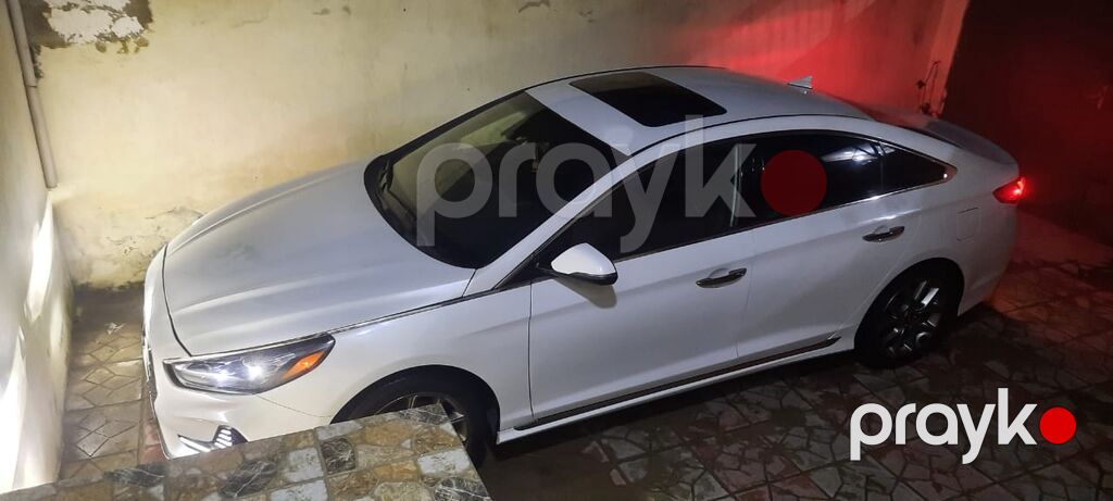 Hyundai Sonata – ağ rəngli, sedan kuzovlu. Şık və aerodinamik dizayn — Avto, Bakı (3)